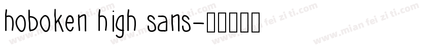 hoboken high sans字体转换